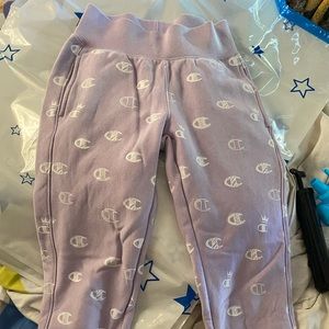 Lilac champion high waisted sweatpants